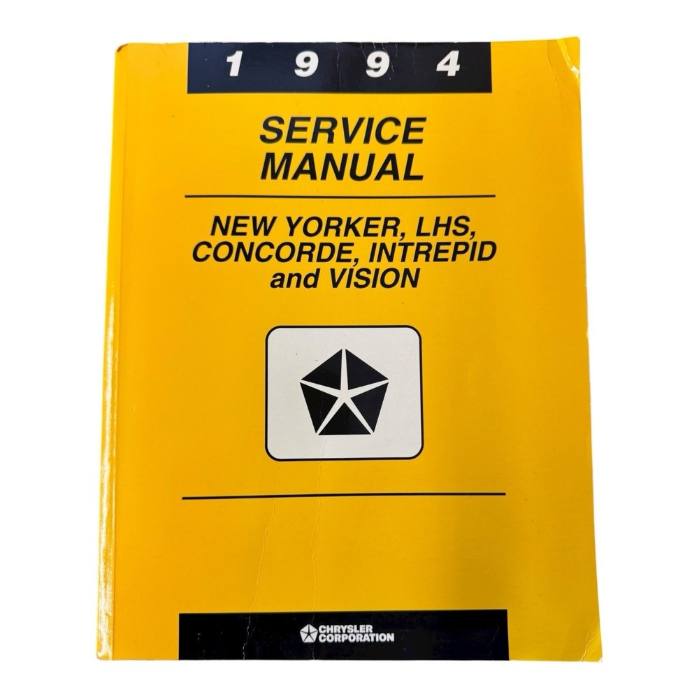 1994 Chrysler New‎ Yorker, LHS, Concorde, Intrepid And Vision Service Manual